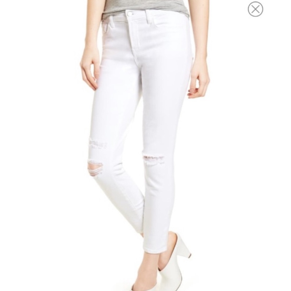 J Brand 835 Mid-Rise Crop Skinny Jeans